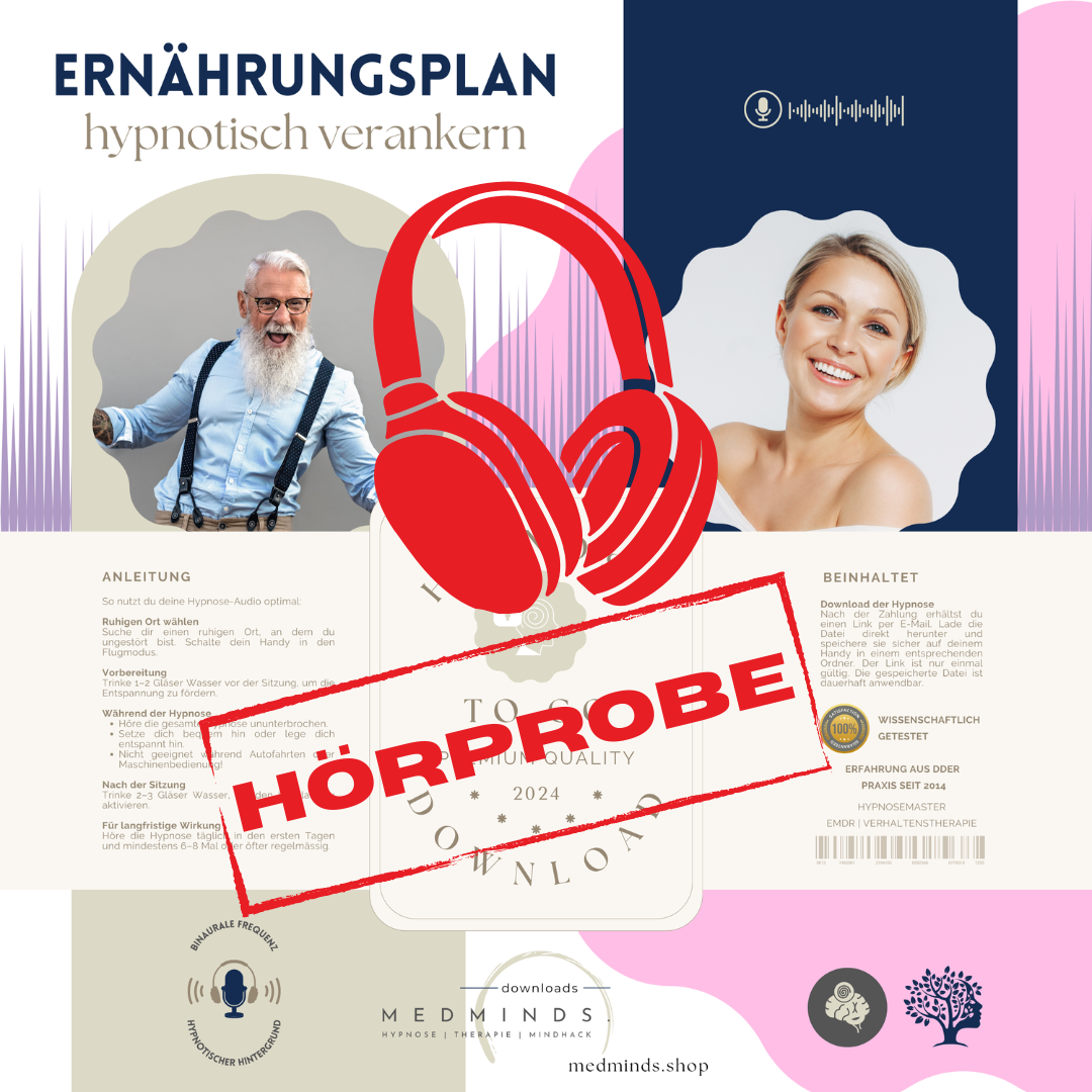 Ernährungsplan hypnotisch verankern "TESTVERSION"